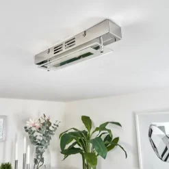 Plafonnier Morges LED Chrome, 1 lumière