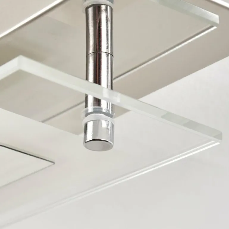 Plafonnier Morges LED Chrome, 1 lumière