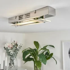 Plafonnier Morges LED Chrome, 1 lumière