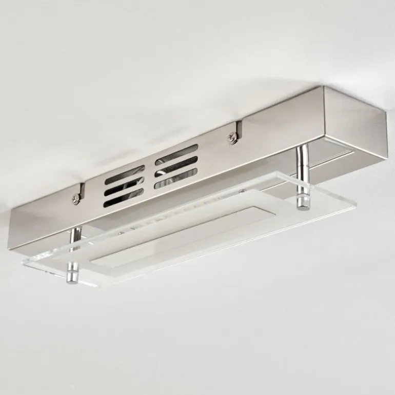 Plafonnier Morges LED Chrome, 1 lumière