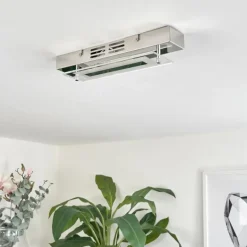 Plafonnier Morges LED Chrome, 1 lumière