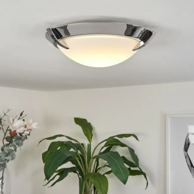 Plafonnier Morges LED Chrome, 1 lumière