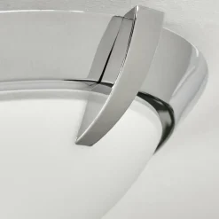 Plafonnier Morges LED Chrome, 1 lumière
