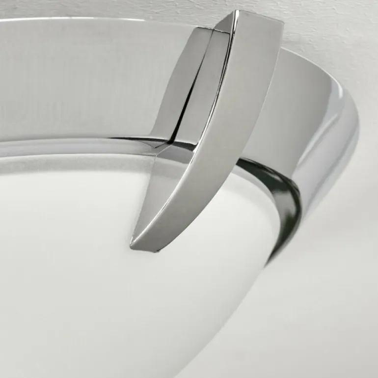 Plafonnier Morges LED Chrome, 1 lumière