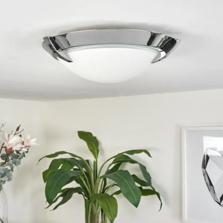 Plafonnier Morges LED Chrome, 1 lumière