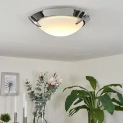 Plafonnier Morges LED Chrome, 1 lumière