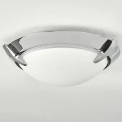 Plafonnier Morges LED Chrome, 1 lumière