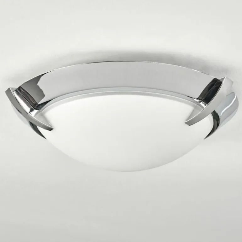 Plafonnier Morges LED Chrome, 1 lumière