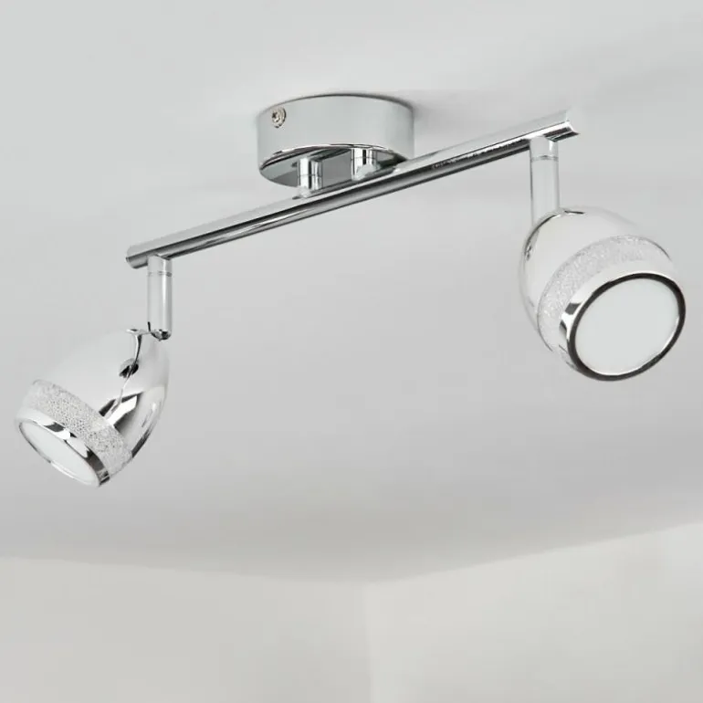 Plafonnier Morges LED Chrome, 2 lumières