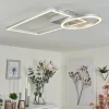 Plafonnier Moya LED Argenté, Blanc, 1 lumière