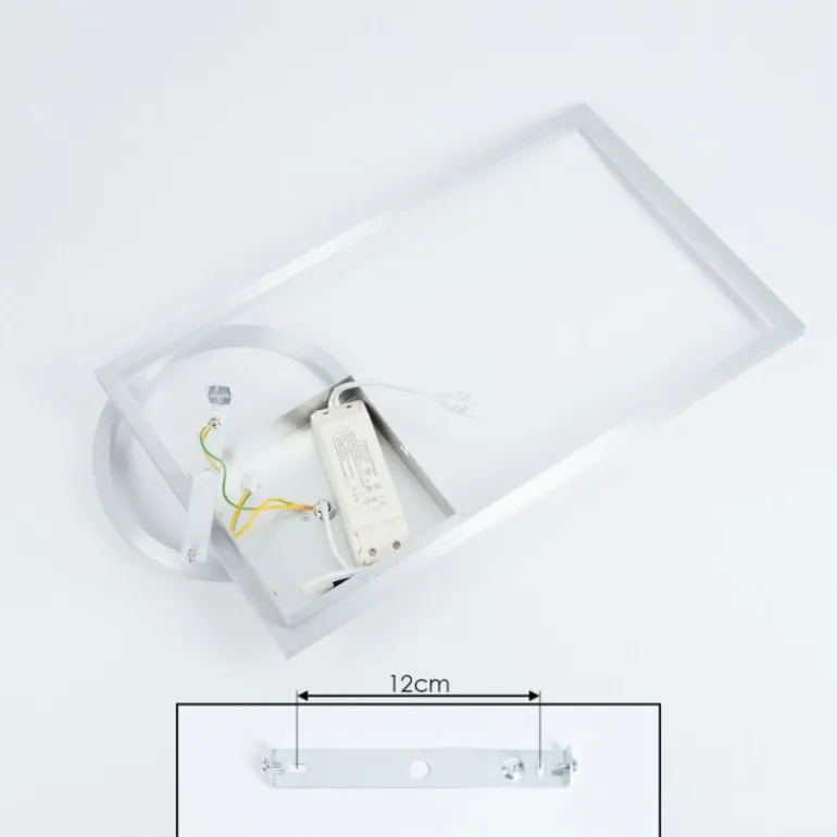 Plafonnier Moya LED Argenté, Blanc, 1 lumière