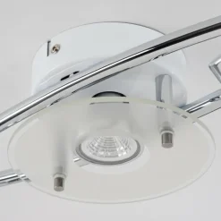 Plafonnier Naalisvaara Chrome, Blanc, 5 lumières