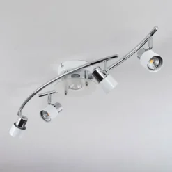 Plafonnier Naalisvaara Chrome, Blanc, 5 lumières