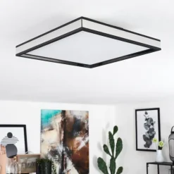 Plafonnier Nabbas LED Noir, 1 lumière