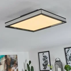 Plafonnier Nabbas LED Noir, 1 lumière