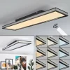 Plafonnier Nabbas LED Noir, 1 lumière, Télécommandes
