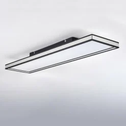 Plafonnier Nabbas LED Noir, 1 lumière, Télécommandes