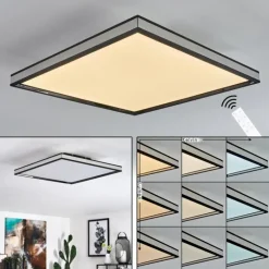 Plafonnier Nabbas LED Noir, 1 lumière