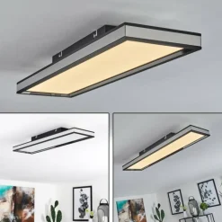 Plafonnier Nabbas LED Noir, 1 lumière