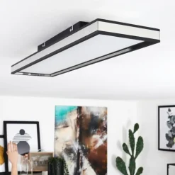 Plafonnier Nabbas LED Noir, 1 lumière