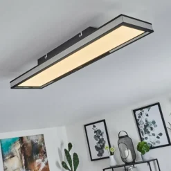 Plafonnier Nabbas LED Noir, 1 lumière