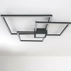 Plafonnier Narpes LED Anthracite, 1 lumière