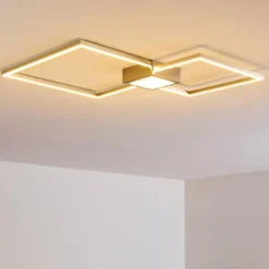 Plafonnier Narpes LED Nickel mat, 1 lumière