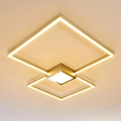 Plafonnier Narpes LED Nickel mat, 1 lumière