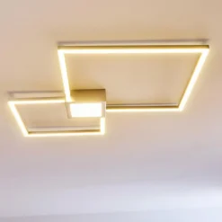 Plafonnier Narpes LED Nickel mat, 1 lumière