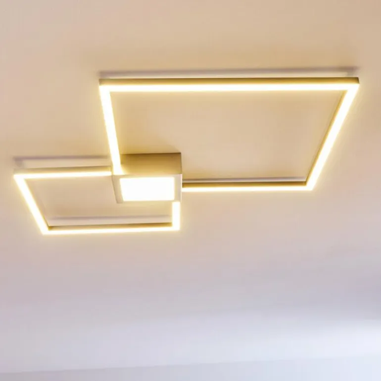 Plafonnier Narpes LED Nickel mat, 1 lumière