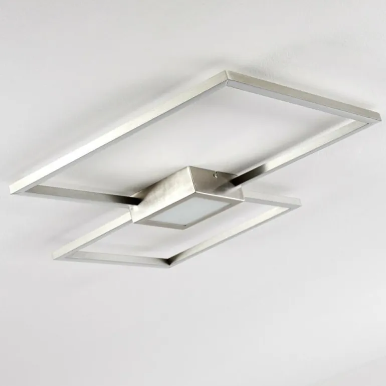 Plafonnier Narpes LED Nickel mat, 1 lumière