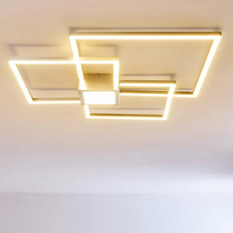 Plafonnier Narpes LED Nickel mat, 1 lumière