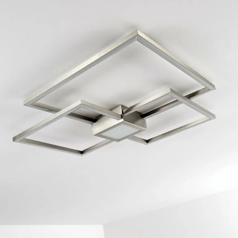 Plafonnier Narpes LED Nickel mat, 1 lumière