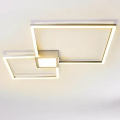 Plafonnier Narpes LED Nickel mat, 1 lumière