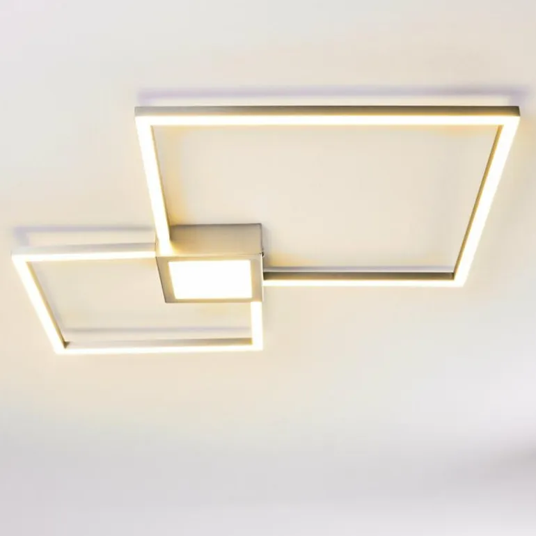 Plafonnier Narpes LED Nickel mat, 1 lumière