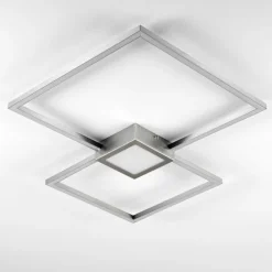 Plafonnier Narpes LED Nickel mat, 1 lumière