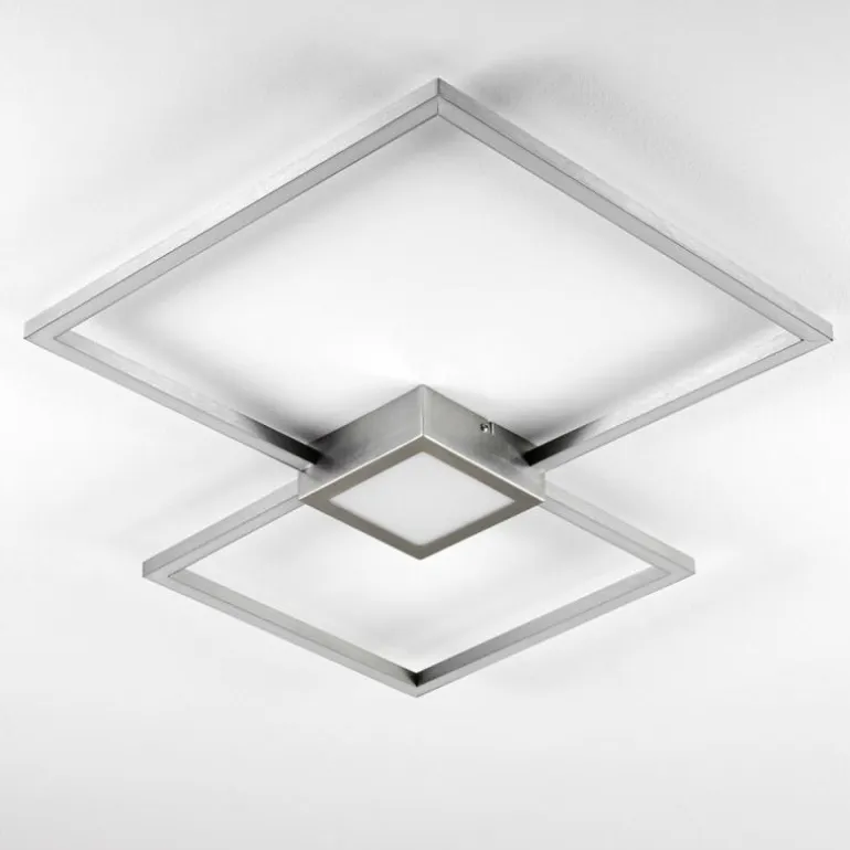 Plafonnier Narpes LED Nickel mat, 1 lumière