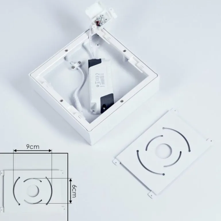 Plafonnier Netstal LED Blanc, 1 lumière