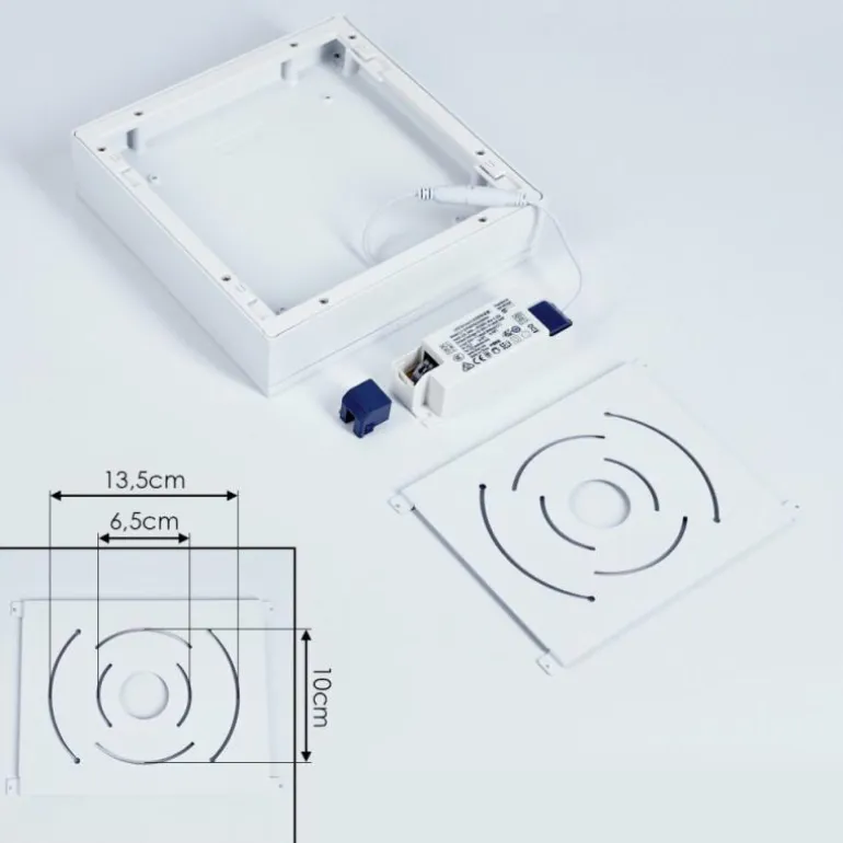 Plafonnier Netstal LED Blanc, 1 lumière