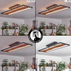 Plafonnier Nevogilde LED Écru, Noir, 1 lumière