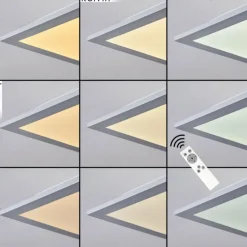 Plafonnier Nexo LED Blanc, 1 lumière, Télécommandes