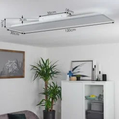Plafonnier Nexo LED Blanc, 1 lumière, Télécommandes