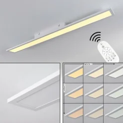 Plafonnier Nexo LED Blanc, 1 lumière, Télécommandes