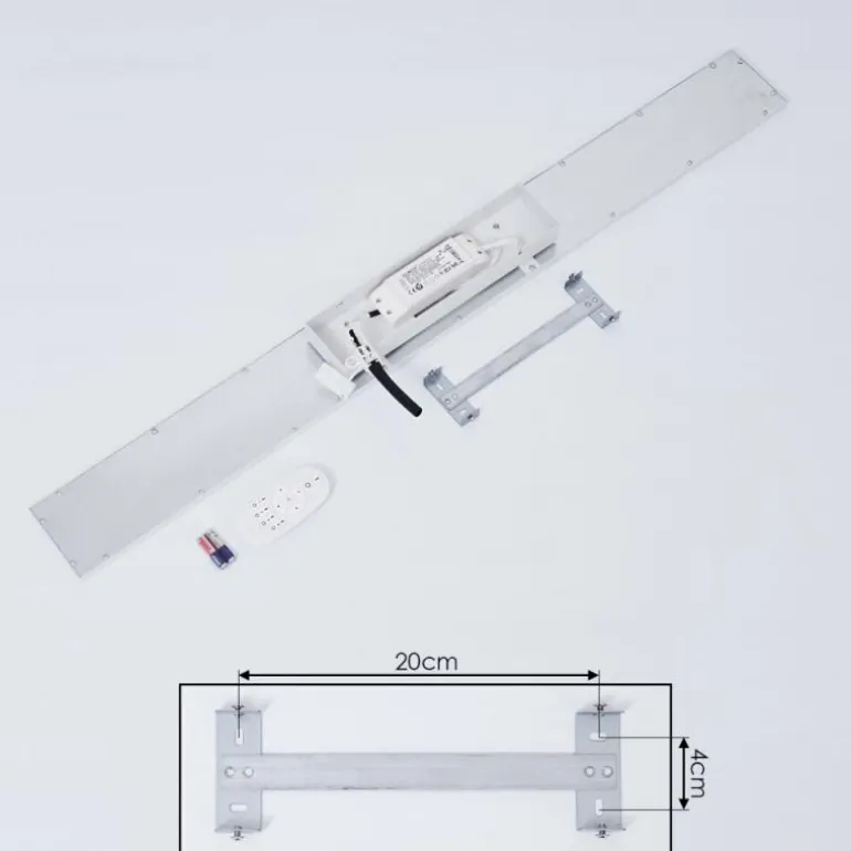 Plafonnier Nexo LED Blanc, 1 lumière, Télécommandes