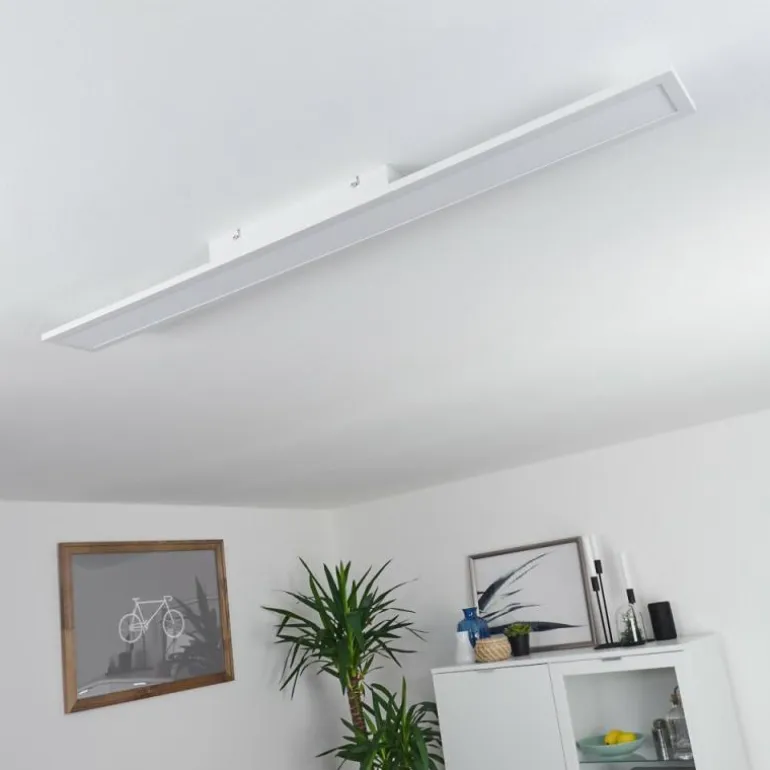 Plafonnier Nexo LED Blanc, 1 lumière, Télécommandes