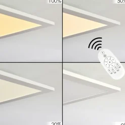 Plafonnier Nexo LED Blanc, 1 lumière, Télécommandes