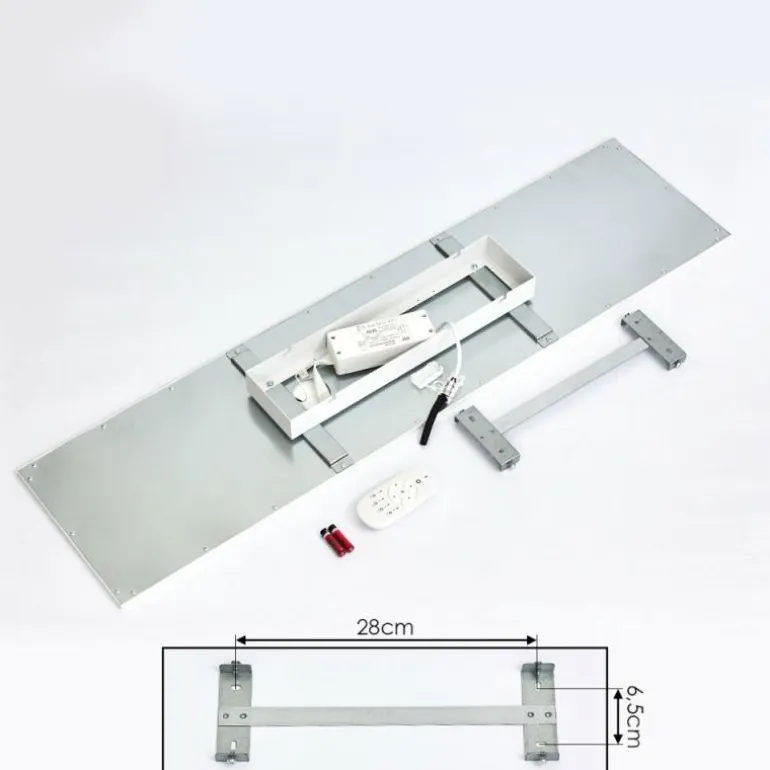 Plafonnier Nexo LED Blanc, 1 lumière, Télécommandes