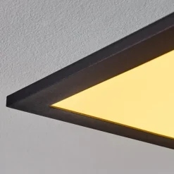 Plafonnier Nexo LED Noir, 1 lumière, Télécommandes