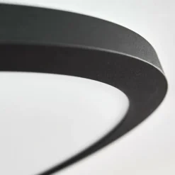 Plafonnier Nexo LED Noir, 1 lumière, Télécommandes