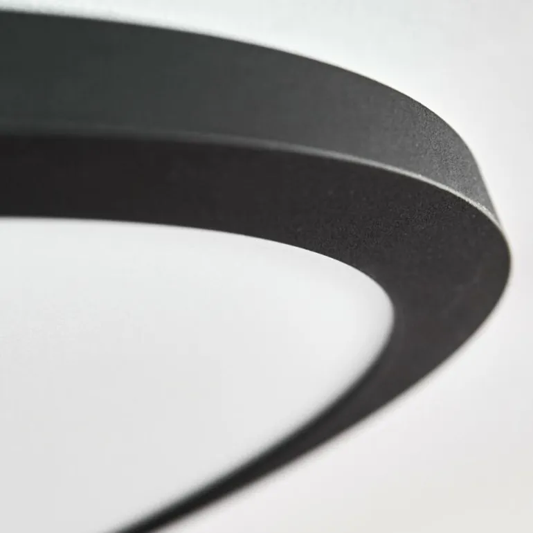 Plafonnier Nexo LED Noir, 1 lumière, Télécommandes